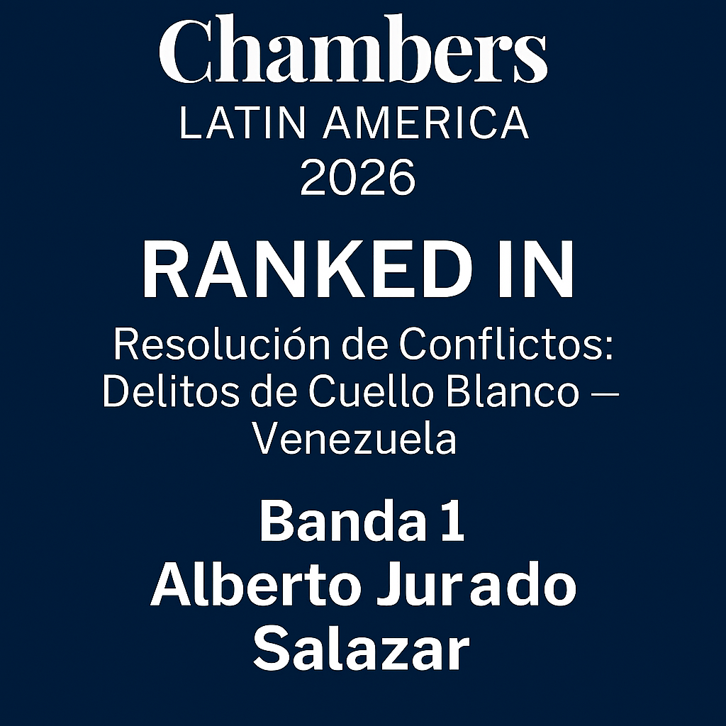 Desde Maracaibo: Alberto Jurado nuevamente en Chambers Latin America 2026